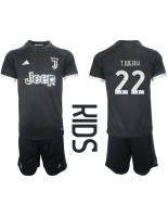 Juventus Timothy Weah #22 Alternativní dres pro děti 2023-24 Krátký Rukáv (+ trenýrky)